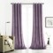 Set draperii din catifea cu inele albe, Madison, 250x265 cm, densitate 700 g/ml, Lavanda, 2 buc