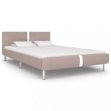 VidaXL Cadru de pat, cappuccino, 140 x 200 cm, piele ecologică 280843