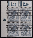 Germania, 1948, Zona Anglo-Americana ,Michel 40 I DZ (cifra 2 -druckerzeichen)