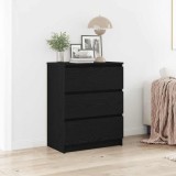 VidaXL Servantă, stejar negru, 60x35x76 cm, lemn prelucrat