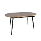 Cumpara ieftin Masa dining extensibila stejar neagra Tameron 150-190x80x75 cm