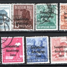 GERMANIA (ZONA SOVIETICA) 1948 – PERSONALITATI, STAMPILATE, SUPRATIPAR, F126