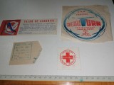 Cumpara ieftin LOT 4 ETICHETE RSR -BLAT TORT / COFETARIA TURN / CRUCEA ROSIE ...