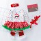 Rochita body cu bulinute - Mos Craciun (Marime Disponibila: 9-12 luni (Marimea