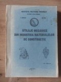 Utilaje mecanice din industria materialelor de constructie Virgil Chiriac