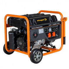 Stager GG 6300W generator open-frame 5kW, monofazat, benzina, pornire la sfoara foto