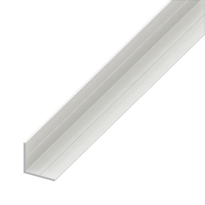 Cornier PVC alb, 2500 x 19.5 x 19.5 x 1.5 mm foto