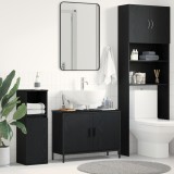 vidaXL Dulap chiuvetă de baie, stejar negru 80x30x60 cm lemn prelucrat