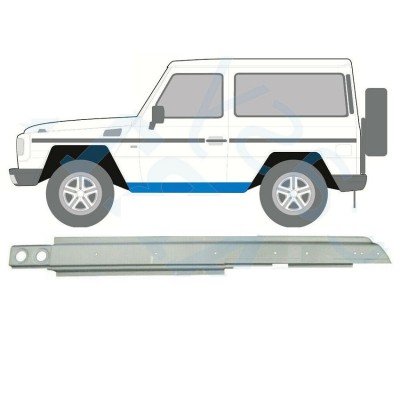 Prag MERCEDES Clasa G (W460) 05.1979-08.1989; Clasa G (W461) 09.1989-09.2018 doar pt. modele cu 3 usi, partea stanga, otel galvanizat foto