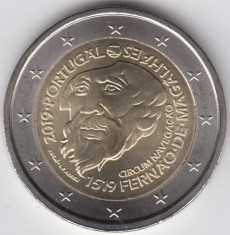 PORTUGALIA moneda 2 euro comemorativa 2019 - Magellan UNC foto