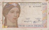 FRANTA 300 FRANCI FRANCS ND(1938) uzata