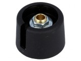Buton Rotativ cu Indicator Poliamidă Negru 4mm