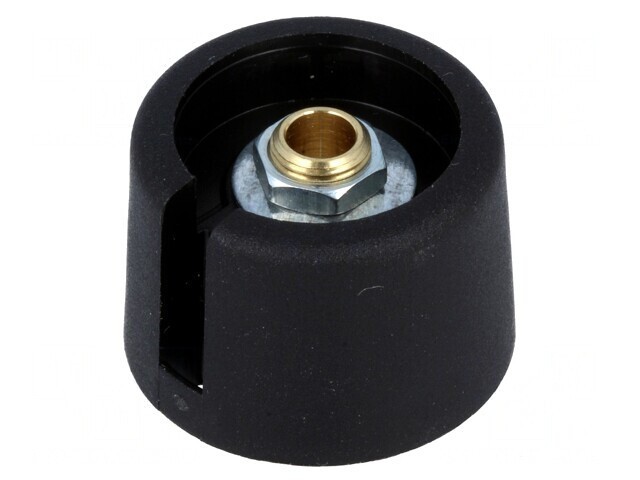 Buton Rotativ cu Indicator Poliamidă Negru 4mm