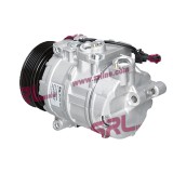 Compresor aer conditionat Saab 9-5, 1997-2010, motorizare 2.0 T/2.3 T/3.0 V6 T, benzina; 1.9 TiD/2.2 TiD/3.0 TiD, diesel, rola curea 120 mm, 6 canelu