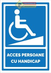 Indicator pentru acces persoane cu handicap foto