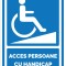 Indicator pentru acces persoane cu handicap