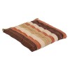 Perna Scaun 38x38 cm Bumbac Maro Bej Dungi, Fata-Verso, Sireturi