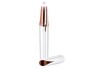 Trimmer facial damă, alimentare baterii, alb/auriu, 11x2.5 cm, Oem