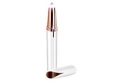 Trimmer facial damă, alimentare baterii, alb/auriu, 11x2.5 cm