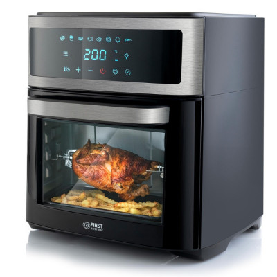 Friteuză fără grăsimi Friteuză cu aer Air Fryer First Austria FA-5053-5, 1700W, 13 litri, 8 programe, Timer, Inox / negru foto