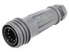Conector circular tată 10 pini 10A 250V BULGIN EXP-0921/10/P nichelat