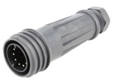 Conector circular tată 10 pini 10A 250V BULGIN EXP-0921/10/P nichelat