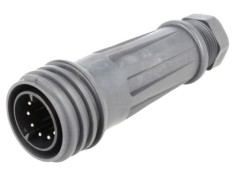 Conector circular tată 10 pini 10A 250V BULGIN EXP-0921/10/P nichelat