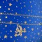 A118-Lant ceas buzunar vechi pandativ Vrajitoare pe Luna si matura.