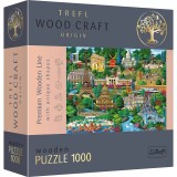 Puzzle Trefl Din Lemn 1000 Piese Obiective Turistice Faimoase Din Franta, TREFL Lemn 1000P