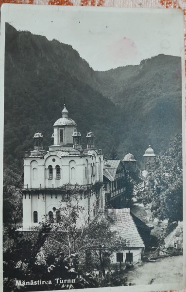 Carte postala, Manastirea Turnu, 1931