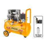 Compresor aer 24L 1.1kW fara ulei INGCO ACS111242, 8 bar, 2850 rpm, 67 dB, motor aluminiu