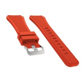 Cumpara ieftin Curea silicon compatibila Fossil Gen 5 Smartwatch, telescoape Quick Release, 22mm, Portocaliu, Very Dream