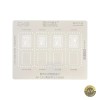 Sita BGA Amaoe U-APU9 pt. Apple iPhone 15 Pro Max, Kit Reparație, Plastic, Portocaliu/Negru