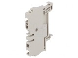Conector &Icirc;mbinare Șine 2,5mm2 1 Piste 2 Borne Bej 5,1mm