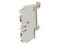 Conector &Icirc;mbinare Șine 2,5mm2 1 Piste 2 Borne Bej 5,1mm
