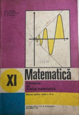 Matematica cls. XI - elemente de analiza matematica foto