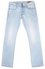 Blugi Barbati Jeans BERSHKA &amp;quot;STRAIGHT&amp;quot; - MARIME: 32 - (Talie = 91 CM) foto