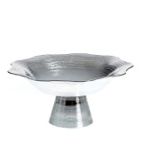 Etajera argintie pentru prajituri 26 cm