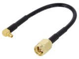 Cablu MMCX Tată la SMA Tată 100mm &icirc;n Unghi Drept