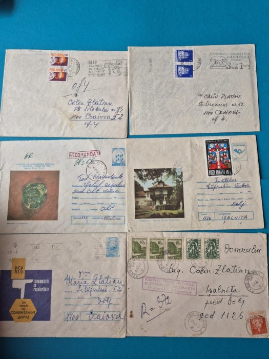 Diferite trimiteri postale, plicuri
