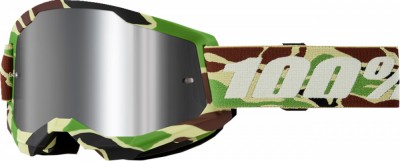 Ochelari cross/atv 100% Strata 2 Warr Camo, lentila oglinda, culoare rama army Cod Produs: MX_NEW 26013501PE foto