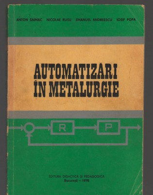 C8814 AUTOMATIZARI IN METALURGIE - ANTON SAIMUC foto