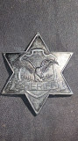 SHERIFF TEXAS, INSIGNA METALICA(material:Zamac)/ 80x70mm.IDEAL /D.B.G.M