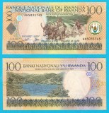 Ruanda (Rwanda) (p#29) 100 Francs 2003 UNC 'Varianta cu text &icirc;n engleză și franceză'; (ROG CITITI DETALIILE!)