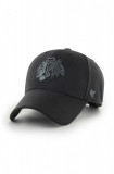 47brand șapcă NHL Chicago Blackhawks culoarea negru, cu imprimeu H-MVPSP04WBP-BKC, 47 Brand