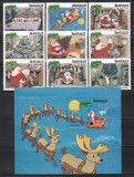 Anguilla 1981 - Walt Disney - &bdquo;Noaptea dinaintea Crăciunului&rdquo;, Serie + Colita, MNH
