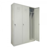 VESTIAR COMPARTIMENTAT METALIC CU 3 USI, 1200x450x1800 mm (LxlxH), ECO+