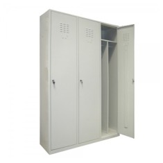 VESTIAR COMPARTIMENTAT METALIC CU 3 USI, 1200x450x1800 mm (LxlxH), ECO+