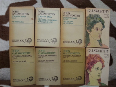 FORSYTE SAGA-JOHN GALSWORTHY (8 VOL) EDITIE INTEGRALA foto