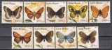 Guineea Bissau 2001 - Fluturi, 4 POZE, SET COMPLET, MNH